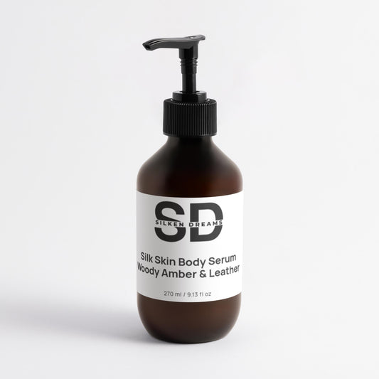 Silk Skin Body Serum, Woody Amber & Leather